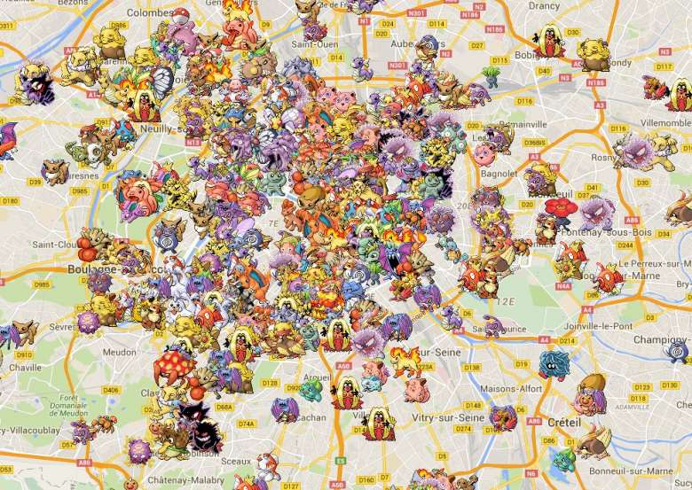 Pokémon Go : Localiser arènes et pokéstops près de vous