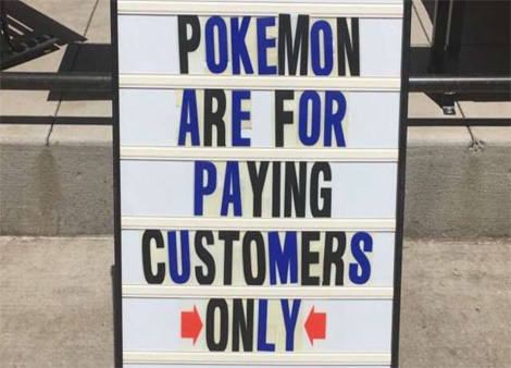 Les commerçants s'emparent du phénomène Pokémon Go