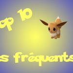 Pokemon Go : Top 10 Pokemon les plus fréquents